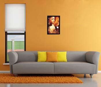 Lord Buddha Matt Textured UV Art Painting 2