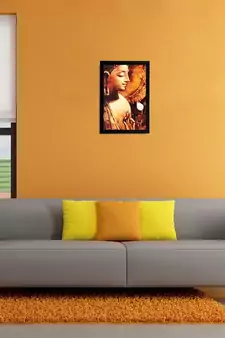 Lord Buddha Matt Textured UV Art Painting