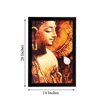 Lord Buddha Matt Textured UV Art Painting 3