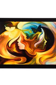 Women Face Abstract Satin Matt Texture UV Art Painting