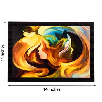 Women Face Abstract Satin Matt Texture UV Art Painting 2