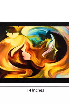 Women Face Abstract Satin Matt Texture UV Art Painting