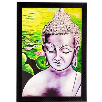 Lord Buddha Matt Textured UV Art Painting 1