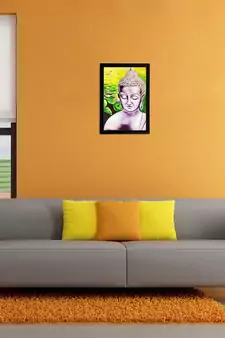 Lord Buddha Matt Textured UV Art Painting