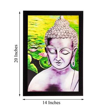 Lord Buddha Matt Textured UV Art Painting 3