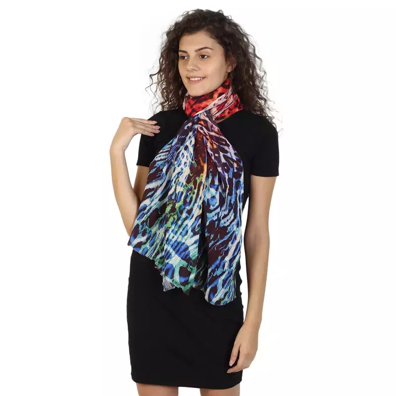 Multicolor modal Printed Scarves