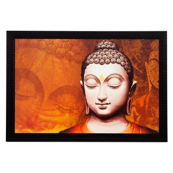 Meditating Lord Buddha Matt Textured UV Art Painting 1