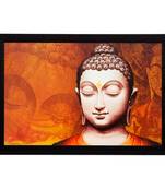 Meditating Lord Buddha Matt Textured UV Art Painting