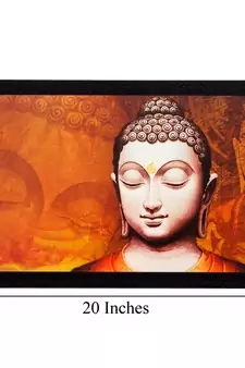 Meditating Lord Buddha Matt Textured UV Art Painting