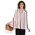 White & Multicolor Viscose Rayon Woven Design Shawl