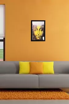 Lord Buddha Matt Textured UV Art Painting