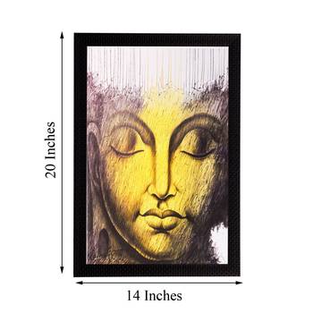 Lord Buddha Matt Textured UV Art Painting 3