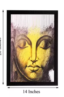 Lord Buddha Matt Textured UV Art Painting