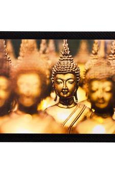 Lord Buddha Matt Textured UV Art Painting