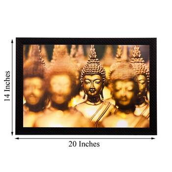 Lord Buddha Matt Textured UV Art Painting 3