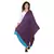 Purple & Multicolor modal Woven Design Shawl