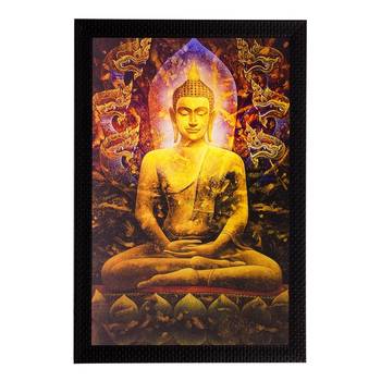 Lord Buddha Matt Textured UV Art Painting 1