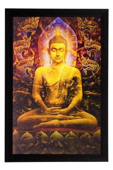 Lord Buddha Matt Textured UV Art Painting