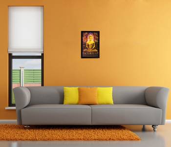 Lord Buddha Matt Textured UV Art Painting 2