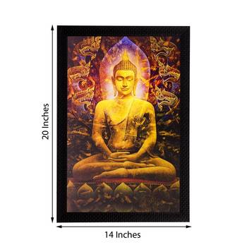 Lord Buddha Matt Textured UV Art Painting 3