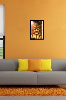 Lord Buddha Matt Textured UV Art Painting