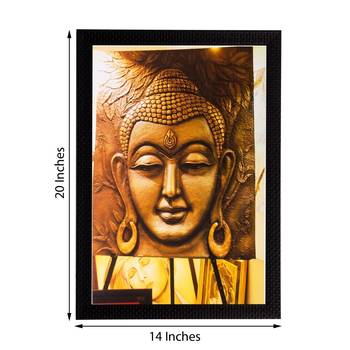 Lord Buddha Matt Textured UV Art Painting 2
