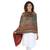Wine & Multicolor modal Woven Design Shawl