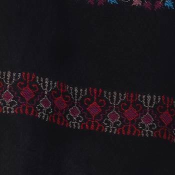 Black &  Multicolor modal Woven Design Shawl 2