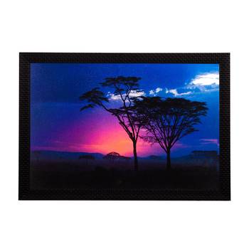 Blue Sunset Satin Matt Texture UV Art Painting 1