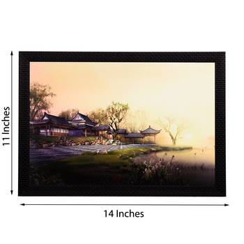 Wood House Satin Matt Texture UV Art Painting 2