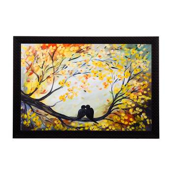 Love Birds Satin Matt Texture UV Art Painting 1