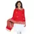 Red modal Woven Design Shawl