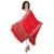 Red modal Woven Design Shawl