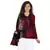 Black & Multicolor Viscose Rayon Woven Design Shawl
