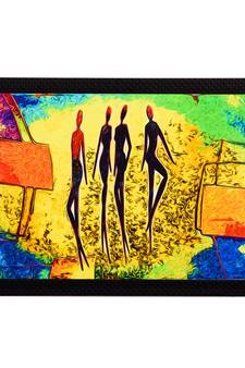 Abstract Figurine Satin Matt Texture UV Art Painting