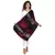 Black & Multicolor Viscose Rayon Woven Design Shawl