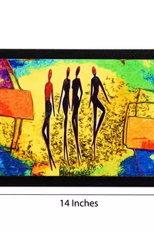 Abstract Figurine Satin Matt Texture UV Art Painting