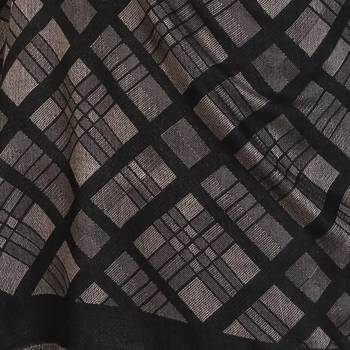 Black & Beige modal Woven Design Shawl 4