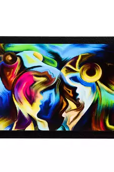 Abstract Figure Satin Matt Texture UV Art Painting