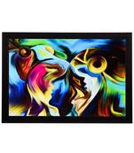 Abstract Figure Satin Matt Texture UV Art Painting