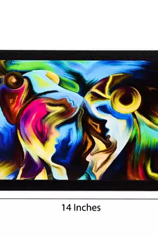 Abstract Figure Satin Matt Texture UV Art Painting