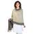 Dark Navy & Beige Viscose Rayon Woven Design Shawl
