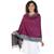 Turquoise & Fuschia Viscose Rayon Woven Design Shawl
