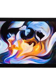 Abstract Multi Colored Satin Matt Texture UV Art Painting