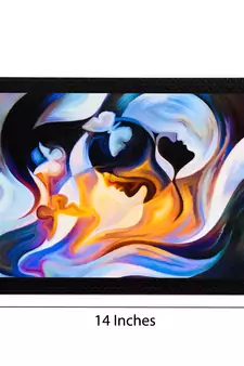 Abstract Multi Colored Satin Matt Texture UV Art Painting