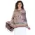 Navy & Multicolor Viscose Rayon Geometric Woven Design Shawl