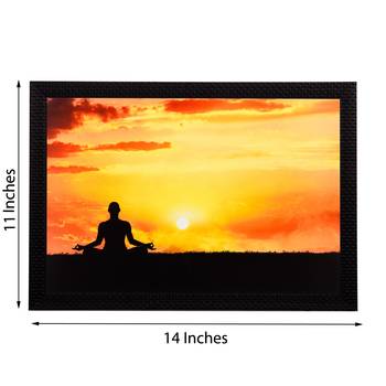 Meditating Person Satin Matt Texture UV Art Painting 2