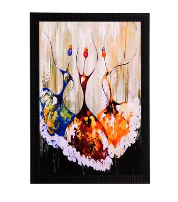 Dancing Figurine Satin Matt Texture UV Art Painting 1