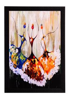 Dancing Figurine Satin Matt Texture UV Art Painting