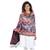 Black & Multicolor Viscose Rayon Floral Paisley Woven Design Shawl